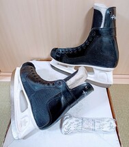 爆安【Promarkプロマーク SLM SH500０アイスホッケーシューズ】Promark Ice Hockey Skates 27.5㎝カナダブレード 刃2717mm 箱有未使用紐付 _画像3