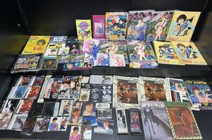 昭和レトロ/シティーハンター/キャッツアイ/タッチ/聖闘士星矢/クリィミーマミ/文具/雑貨/カセットインデックスカード/付録/その他/大量