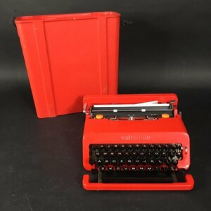 ER1215-9-3 現状品 Olivetti タイプライター バレンタイン レトロ 文具 オリベッティ レッド 赤 インテリア 100サイズ