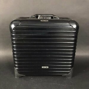 ER1222-5-3 現状品 RIMOWA リモワ キャリーケース 取っ手不良有 ビジネス キズ スレ有 旅行 スーツケース ブラック 40×40×18㎝ 120サイズ