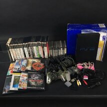 ER1213-1-4 SONY Playstation2 プレイステーション2 本体 コントローラー PS2 ソフト 大量 まとめ SCPH-3000 現状品 120サイズ_画像1