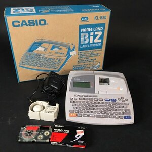 ER0111-66-4 現状品 CASIO ネームランド BIZ LABEL WRITER KL-S20 カシオ ラベル 生活家電 名前シール テープ 80サイズ