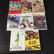 ER0125-8-4 現状品 Wii まとめ RVL-001 コントローラー マリオカート スーパーマリオブラザーズ Wiifit ウイイレ キズ有 100サイズ_画像10