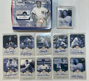 2003MLB UD old Yankees signature series 往年のヤンキース選手１０人のサインカードセット