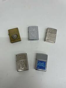 【中古現状品】ジッポ ZIPPO オイルライター 5点おまとめ シルバーカラー ブロンズカラー アメリカ インディアン イーグル　唐草