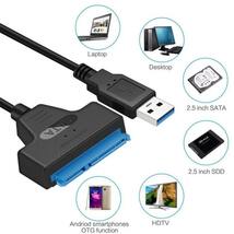 ３０cm！　SATA-USB 3.0 変換ケーブル 2.5インチ SSD・HDD用　新品未使用品　高速配送！高速通信！_画像7