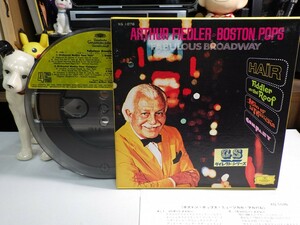 【￥1,000～】Reel-to-reel-tape 7inch｜オープンリール★DG国内/4TRACK★「FABULOUS BROADWAY：ARTHUR FIEDLER - BOSTON POPS」フィドラー