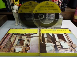 【￥1,000～】Reel-to-reel-tape 7inch｜オープンリール★DG国内/4TRACK★2本セット★「KARL RICHTER BACH ORGAN RECITAL VOL.1&2」2-SET