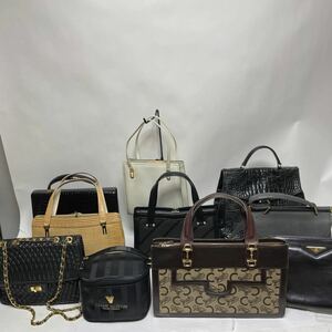 1000円から まとめ大量!!no94 90s デザイン エナメル 高級感ハンドバッグ 等HANAEMORI ungaro Valentino junko koshino ゴールド金具 等