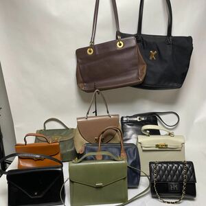 1000円から まとめ大量!!no98 90s デザイン高級感 ハンドバッグ 等HANAEMORI charles jourdan ninaricci guy laroche ゴールド金具 等