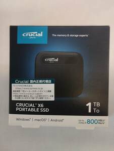 【新品】Crucial X6 外付け SSD 1TB 【PS5/PS4 動作確認済み】 USB Type-C 最大読込速度800MB/秒 CT1000X6SSD9【送料無料】