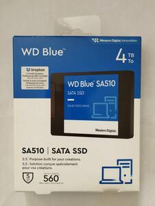 【新品】Western Digital ウエスタンデジタル WD Blue SATA SSD 内蔵 4TB 2.5インチWDS400T3B0A-EC SA510)【送料無料】