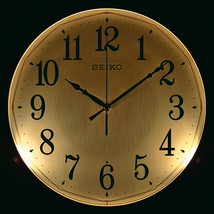 最落１円　訳あり品 セイコー電波掛時計 　KX260B (M11) 2色発光色切替機能・おやすみ秒針（光センサーによる自動秒針停止機能）付き_画像3