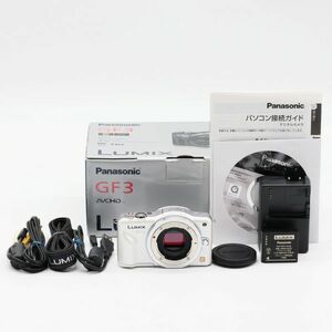 【新品級】Panasonic DMC-GF3　ボディ　ホワイト #1696