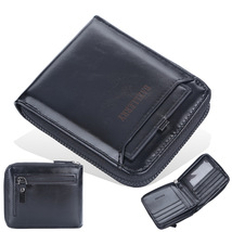新作新入荷 ミニ財布 短財布 財布 メンズ レディース パスケース付き ポケット多数 機能性 サコッシュに最適 ブラウン_画像8