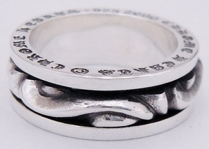 * scroll spinner ring 23 number * spinner scroll ring silver 925 new goods unused * scroll spinner ring 