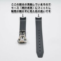 スピードマスター/スウォッチ×オメガ 対応ラバーベルト バックル付き！ 赤文字_画像3