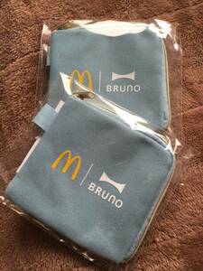 送料140円／2024新品★マクド福袋 BRUNO コインポーチ 2点　ペア　マック☆