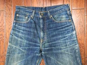 雰囲気◎ リーバイス Ｌｅｖｉ’ｓ ５０２ ｗ３２ ひげ落ち ブルー ジーンズ ストレート 縦落ち ハチノス デニム パンツ 汚れ ジーパン