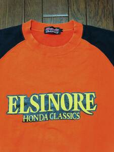 ホンダ クラシックス HONDA CLASSICS エルシノア ELSINORE スウェット シャツ Ｌ オレンジ ブラック 検索 スティーブマックイーン バイク