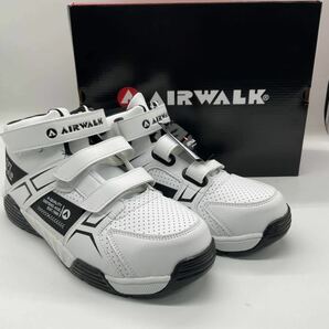 ホワイト 28cm AIR WALK ベルトライン AW-980 樹脂先芯入 軽量スニーカー 新品未使用 安全靴 エアウォーク