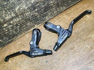 OLD MTB 【 VUELTA USA 】 MAGNESIUM V BRAKE LEVERS BLACK マグネシウム製 Vブレーキレバー 中古品 検) Vintage DH XC