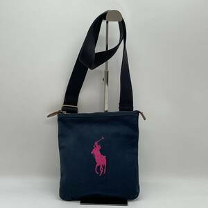 BN2641●RALPHLAUREN ラルフローレン サコッシュ ポニー ショルダーバッグ ネイビー