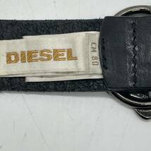 KO1237□DIESEL ディーゼル ベルト レザー 本革 ブラック メンズ 80サイズ_画像6