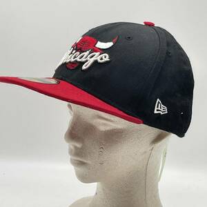 KO1655□NEW ERA ニューエラ 帽子キャップ 59FIFTY×NBA シカゴ ブルズ Chicago Bulls 7 3/8 58.7㎝