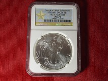 NGC鑑定◆MS70◆アメリカ◆イーグルス1ドル銀貨◆2012年_画像1