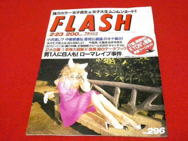 FLASH　フラッシュ1993年2月23日　中森明菜　小泉今日子　武田久美子　青木美津子　中島史恵　及川麻衣　細川ふみえ