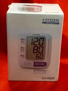 CITIZEN　シチズン　手首式　電子　血圧計　CH-650F 　新品　未開封品　/