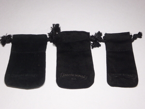 クロムハーツ　革袋　レザーポーチ　３枚　正規品　付属品　小サイズ