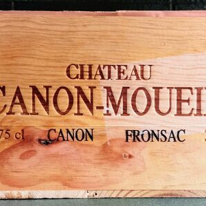 フランスボルドーワイン木箱１2000’CANON-MOUEIX　シャトーカノンムエックスヴィンテージウッドケース　レア品　