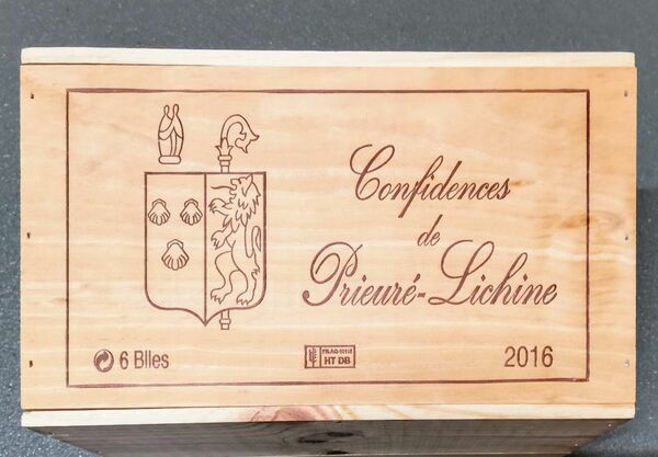 フランス ワイン木箱 １、2016' コンフィデンス プリューレ リシーヌ　マルゴー　　ヴィンテージウッドケース美品