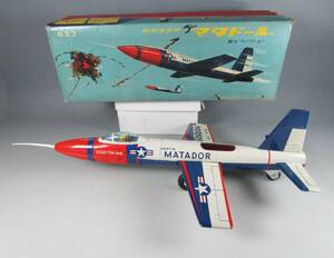 当時物 ブリキ BC バンダイ 防衛誘導弾 マタドール 発火フリクション 623 MARTIN MATADOR USAF-TM-GIB 萬代 元箱入り