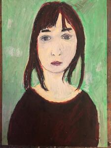 Art hand Auction Artist Hiro C Original Love is not the answer, Painting, Oil painting, Portraits