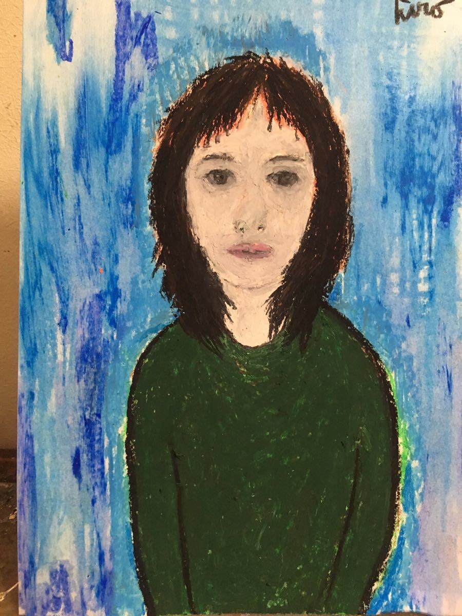 アーチスト Hiro C オリジナル あなたが作った僕の道, 美術品, 絵画, パステル画, クレヨン画