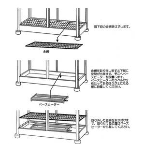 【送料無料】 温室用ベースヒーター サーモスタット付き BHS-210 新品/海野製作所/園芸/温室/観葉植物/越冬/温室ヒーター /5/の画像2