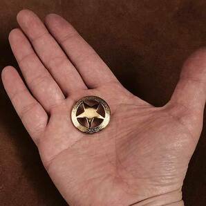 真鍮 コンチョ（ロンスター） 星形 ボタン カスタムパーツ レザークラフト ネジ式 カッパー 財布 ベルト 雑貨 手芸用品 スクリューの画像3
