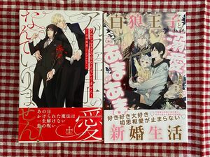 BL小説２冊セット　アルファ王子の愛なんていりません！　　小中大豆/白狼王子と溺愛あまあま新婚生活　真船るのあ