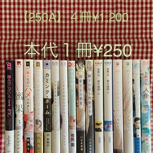 【250A】BLコミック　バラ売り　本代１冊¥250ページ
