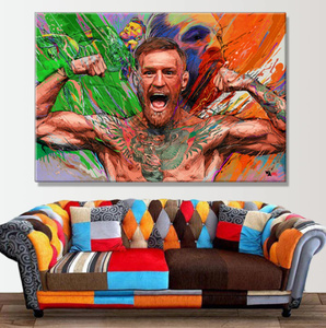 【最安保証】C1664 Conor mcgregor　コナー・マクレガー　アートキャンバスポスター　ポップアート　70×100cm　インテリア 海外製 枠なし