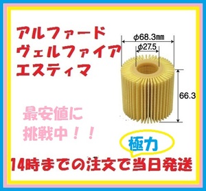 10個　ETE3アルファードヴェルファイア用エレメントGGH20.GGH25.AYH30.AGH30.GGH30エスティマGSR50W.GSR55W、他レクサスも