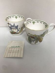 A2401-3028 ノリタケ Noritake マグカップ ペア スタジオジブリ となりのトトロ 汚れあり 中古