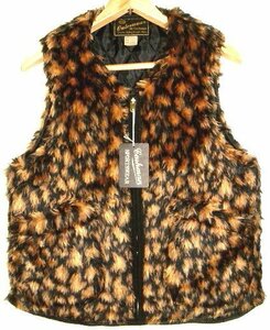  new goods CUSHMAN Cushman meat thickness Leopard pattern leopard print fur with cotton quilting the best (XL size ) rockabilly cream soda tea 