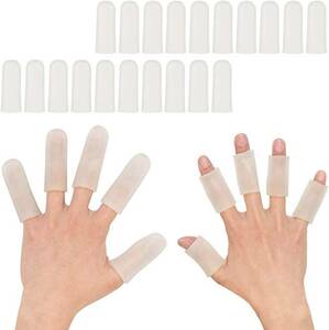 YFFSFDC 指サポーター 20個入 手指保護キャップ フィンガー ケア 指や爪の保護家事 アウトドア 男女兼用 キャップ 自分
