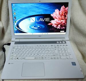 ★NEC LAVIE PC-NS600JAW Core i7-8550U/メモリ8GB/SSD256GB Windows11Pro Office2021Pro キーボード不良ジャンク扱い★