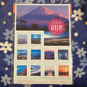 切手 フレーム 景勝地 沼津 2010 富士山 80円×10枚 ☆送料120円