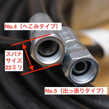 国産スリム高圧洗車機ホース 20m 3/8 洲本整備 岡常歯車 アルティア 安全自動車 バンザイ ニッサルコ 洗車機 高圧洗浄機 高圧スチーム 3分 _画像2